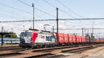 11. Juli 2019 in Nymburk hl.n.: 193 844-8 von EP-Cargo ist mit einem ebendiesen Zug unterwegs. 