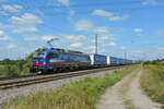 Heitersheim - 17. September 2021 : Re 193 526  Maas  mit einem KLV.