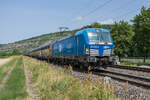 193 838-0 mit einem Altmannzug am 04.07.2023 in Thüngersheim.
