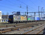 ELOC - Lok 91 80 6 193 299-5 + 193 257 vor Güterzug unterwegs in Pratteln am 18.03.2025