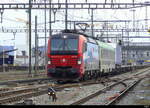SBB - Loks 91 80 6 193 476 mit Rolla unterwegs in Pratteln am 21.03.2025