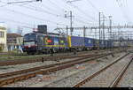 BEACON - Lok 91 80 6 193 713-5 vor Güterzug unterwegs in Pratteln am 21.03.2025