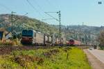 193 460 SBB Cargo International mit Tankcontainerzug in Erpel, April 2025.