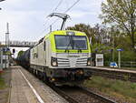 ITL - Eisenbahngesellschaft mbH, Dresden mit einem Kesselzug gezogen von  193 781-2 (NVR-Nummer: 91 80 6193 781-2 D-ITL) aus Richtung Berlin am 21. April 2025 im Bahnhof Dabendorf.



