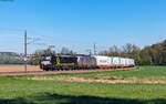 193 859 und 193 778 mit dem 45115 (Passau Gbf - Trieste Campo Marzio) bei Halbarting 20.4.25  