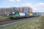 193 270-6 gesehen mit einem Walterzug am 27.03.2025 bei retzbach-Z.