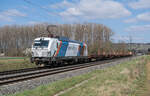 248 018-4 mit einem leeren Schienenzug bei Retzbach-Z am 27.03.2025.