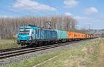 193 753-1 mit einem Containerzug bei Retzbach-Z.am 27.03.2025