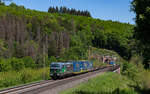 193 252 mit dem DGS 40651 (Wanne Eickel - Valea lui Mihai) bei Jossa 13.5.25