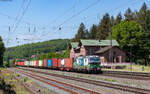 193 223 mit dem DGS 91185 (Maschen Rbf - Landshut) im Bahnhof Jossa 13.5.25
