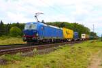 Medway Siemens Vectron 193 493-4 mit KLV Zug in Mainz Bischofsheim Netztrennstelle am 24.07.25