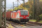 BR 6193 445-4 D-ELOC von DS Cargo mit Containern durch HH-Harburg in -> Hafen.