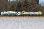 Gibts eigentlich noch was anderes ausser Vectron? 193 773 und 193 402 am 31.12.25 bei Eglharting.