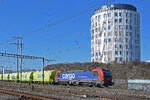 Siemens Vectron 193 066-8 durchfährt am 05.02.2026 den Bahnhof Pratteln.