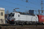 Siemens Vectron 193 316-5 durchfährt am 05.02.2026 den Bahnhof Pratteln.