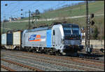 Railpool 193 151  AME Raillogistik  am 27.02.2026 mit einem Containerzug unterhalb der Steinburg in der Residenzstadt Würzburg.