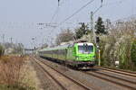 193 432 rauscht mit einem Flixtrain von Duisburg in Richtung Düsseldorf.

Angermund 07.03.2026