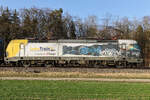 LokoTrain s.r.o., Česká Třebová [CZ] mit der ELL Vectron  193 226  [NVR-Nummer: 91 80 6193 226-8 D-ELOC] am 6.3.26 bei Eglharting.