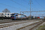 Siemens Vectron 193 518-8 durchfährt am 18.03.2026 den Bahnhof Kaiseraugst.