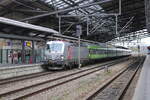 Die akiem 7193 010 (91 80 7193 010-4 D-FLIX) bespannte am 03.04.2026 in Erfurt Hbf den FLX 1242 von Stuttgart Hbf nach Hamburg Hbf.