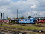 Beacon Rail 9180 6193 851-3 D-DISPO und North Rail 9180 6192 016-4 D-NRAIL beim pausieren in Landshut am 3.4.2026