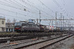 Siemens Vectron 193 543-6 durchfährt am 20.02.2026 den Bahnhof Pratteln.