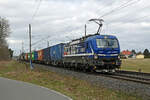Mit einem Containerzug am Haken rollte am 29.03.26 umleitungsbedingt 193 565 der RTB Cargo durch Wittenberg-Labetz Richtung Falkenberg(E).