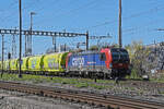 Siemens Vectron 193 077-5 durchfährt am 07.04.2026 den Bahnhof Pratteln.