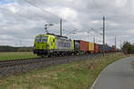 Am 29.03.26 schleppte 7193 115 der ATLU im Dienste des Mieters RTB Cargo einen umgeleiteten Containerzug durch Wittenberg-Labetz Richtung Dessau.