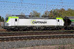 7193 783 Captrain im Bahnhof von Roßlau-Dessau am 21.04.26.
