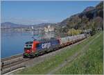 Die von SBB Cargo angemietete 193 076 ist kurz vor Villeneuve mit einem Güterzug auf der Fahrt in Richtung St-Maurice. 

2. April 2026
