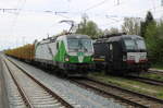 193 814 und 193 619 waren am Vormittag zu Gast in Rostock-Bramow.