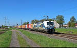 6193 848-9 (Siemens Vectron) rollt mit Containern durch Braschwitz Richtung K�then.

🧰 ENON Gesellschaft mbH & Co. KG, eingesetzt bei der Eisenbahngesellschaft Potsdam mbH (EGP)
🕓 26.4.2025 | 10:25 Uhr