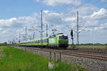 193 443 f�hrte am 17.05.26 den FLX 1324 aus Leipzig mit Ziel K�ln durch Radis Richtung Wittenberg.