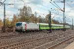 7193 004 akiem mit Flixtrain in Hamburg Harburg, April 2026.
