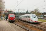 193 310 Railpool mit GoVolta & DB ICE4 ohne DB Logo in Hamburg Harburg, April 2026.
