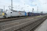 Autotransportzug aus Richtung Tschechien im Juni 2026; aber nicht mit Skoda 76E sondern mit 193 160 von Railpool