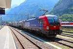 SBB Siemens Vectron 193 057-7 am 09.07.26 in St. Maurice Bhf vom Bahnsteig aus fotografiert