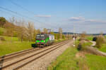 193 211 ELL/Ecco als Tfzf bei Oberdachstetten Richtung W�rzburg, 28.04.2022