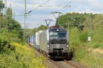Rpool 193 195 mit 193 116 beide am Draht mit Sattelauflieger KLV in Herten-Westerholt 7.8.2026