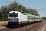 Am 08.07.2026 fuhr 193 447 mit ihrem Flixtrain durch G�rsbach in Richtung Westen.