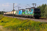 6193 738 Loreley und eine Vectron Rail & Sea mit Kesseln am 11.08.2026 bei Vierkirchen.