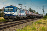 Zssk Cargo 91 80 7193 139-1 D-RAILL am 17.08.26 bei Eglharting mit Kesseln.