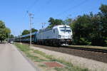 M�V-START 7193 659 (91 80 7193 659-8 D-ELOC) mit dem IC 866  Balaton  von Budapest-D�li nach Keszthely, am 30.07.2026 in Si�fok.