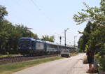 M�V-START 7193 685 (91 80 7193 685-3 D-ELOC) mit dem IC 863  Balaton  von Keszthely nach Budapest-D�li, am 30.07.2026 in Si�fok.