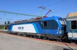Am 01.08.2026 bespannte die M�V-START 7193 685 (91 80 7193 685-3 D-ELOC) in Si�fok den IC 862  Balaton  von Budapest-D�li nach Keszthely.