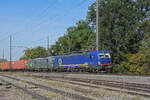 Doppeltraktion, mit den Siemens Vectron 193 046-0 und 193 260-7 f�hrt am 29.09.2026 Richtung Station Augarten. Aufnahme Kaiseraugst.