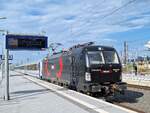6193 489 f�hrt mit dem EC 134 aus Przemysl am 19.05.2026 um 17:32 Uhr mit rund 15 Minuten Versp�tung in den Hauptbahnhof Leipzig ein. 