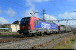 SBB Cargo - Lok 193 052-8 unterwegs vor G�terzug unterwegs in Pratteln am 02.10.2026