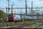 SBB Cargo - Lok 91 80 6 193 465-2 vor G�terzug unterwegs in Pratteln am 07.10.2026